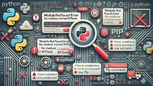modulenotfounderror: no module named 'rvtools'